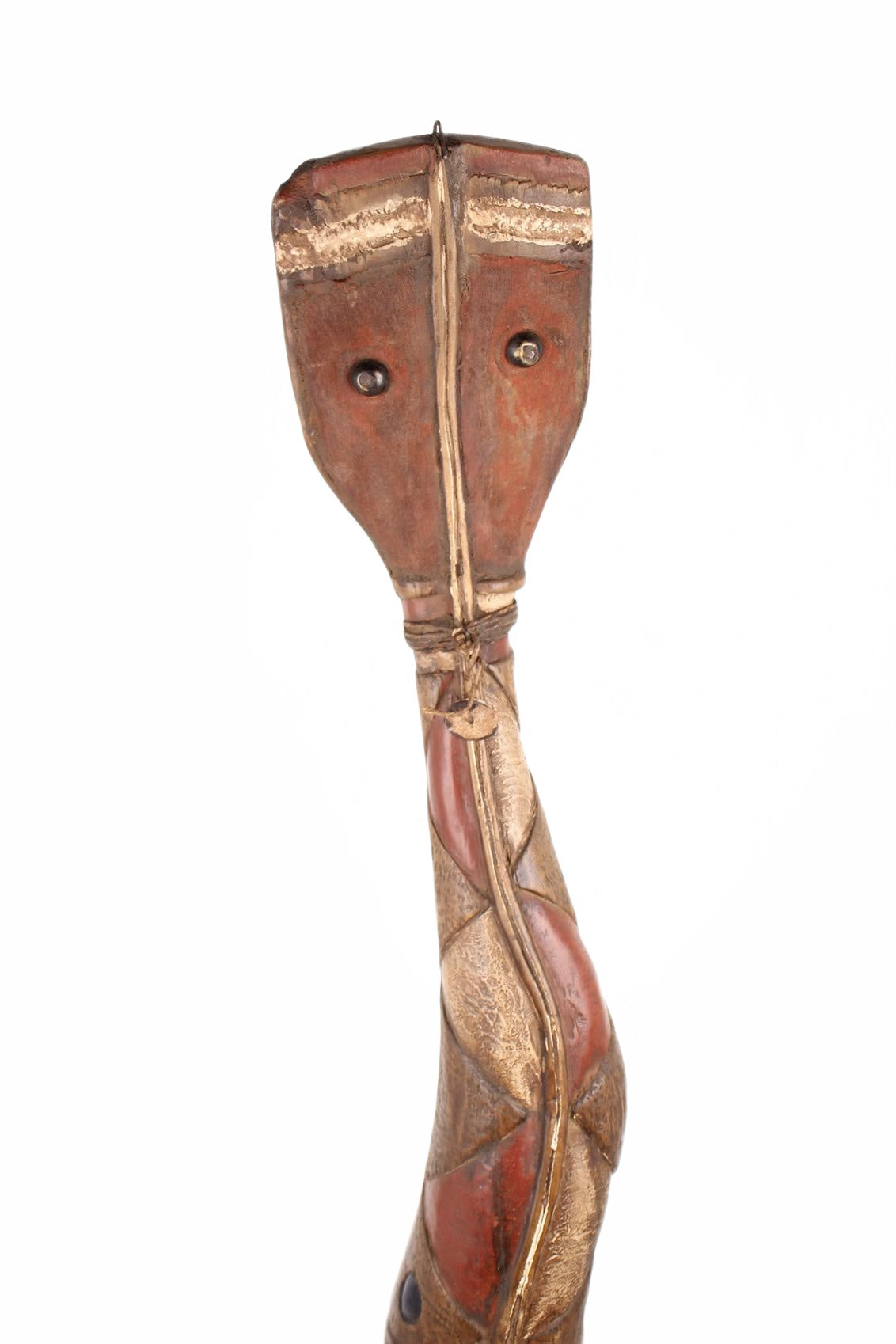 Baga Tribe Snake Sculpture ~58.7" Tall (New 2026) - Sculpture & Statuary