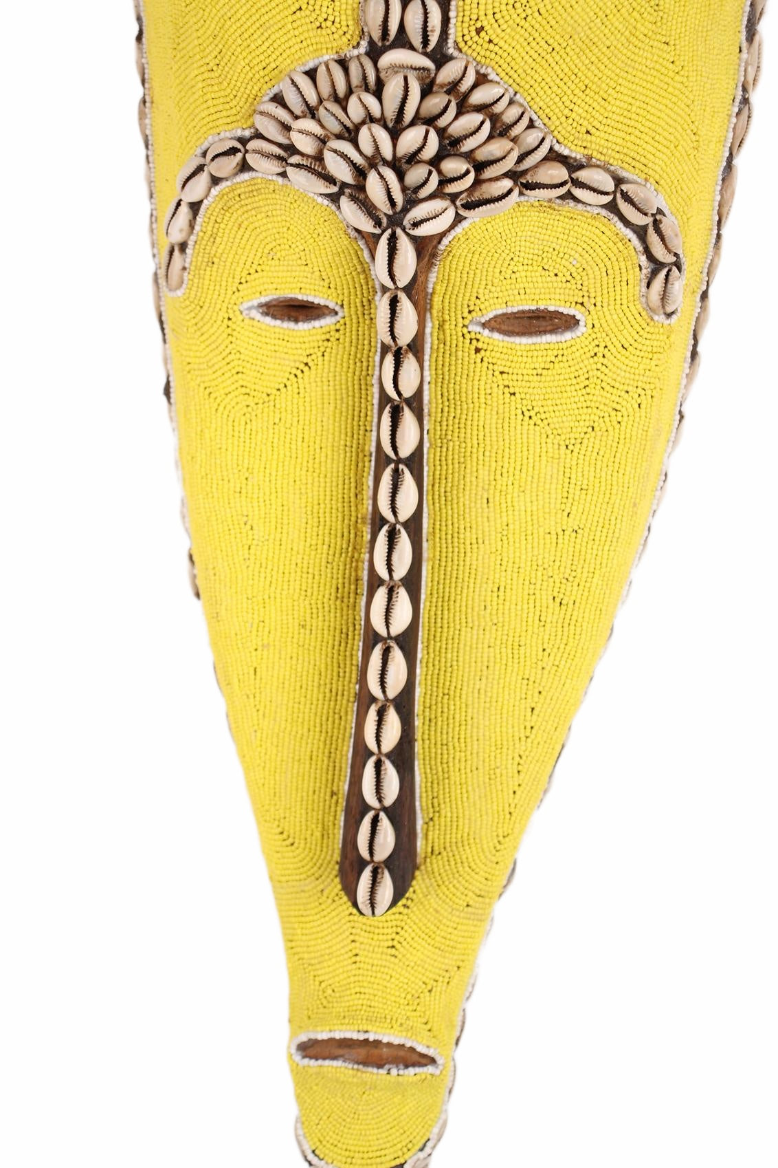 Fang Tribe Beaded Mask ~24.4" Tall (New 2026) - Masks
