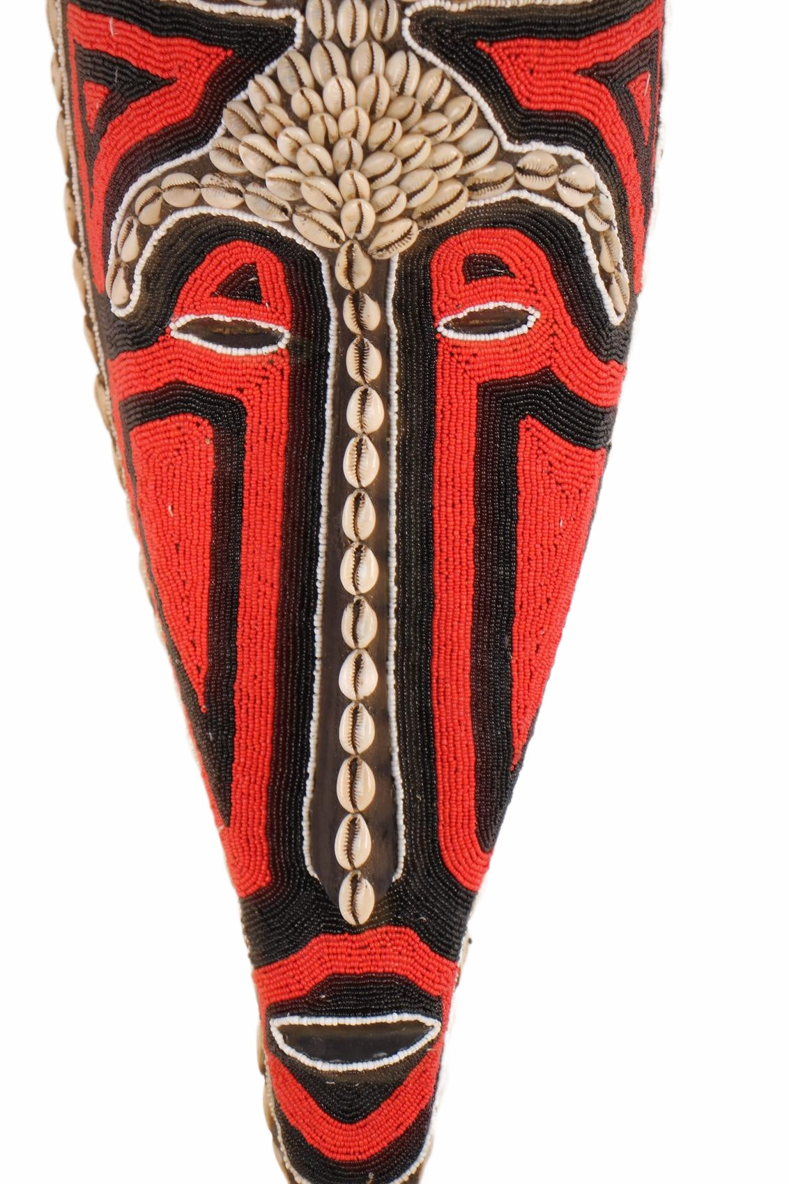 Fang Tribe Beaded Mask ~24.4" Tall (New 2026) - Masks