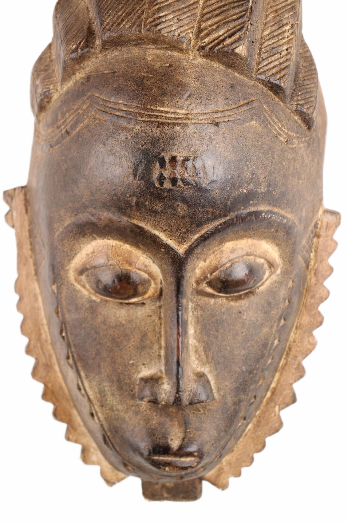 Baule Tribe Kpan Mask ~18.1" Tall (New 2026) - Masks
