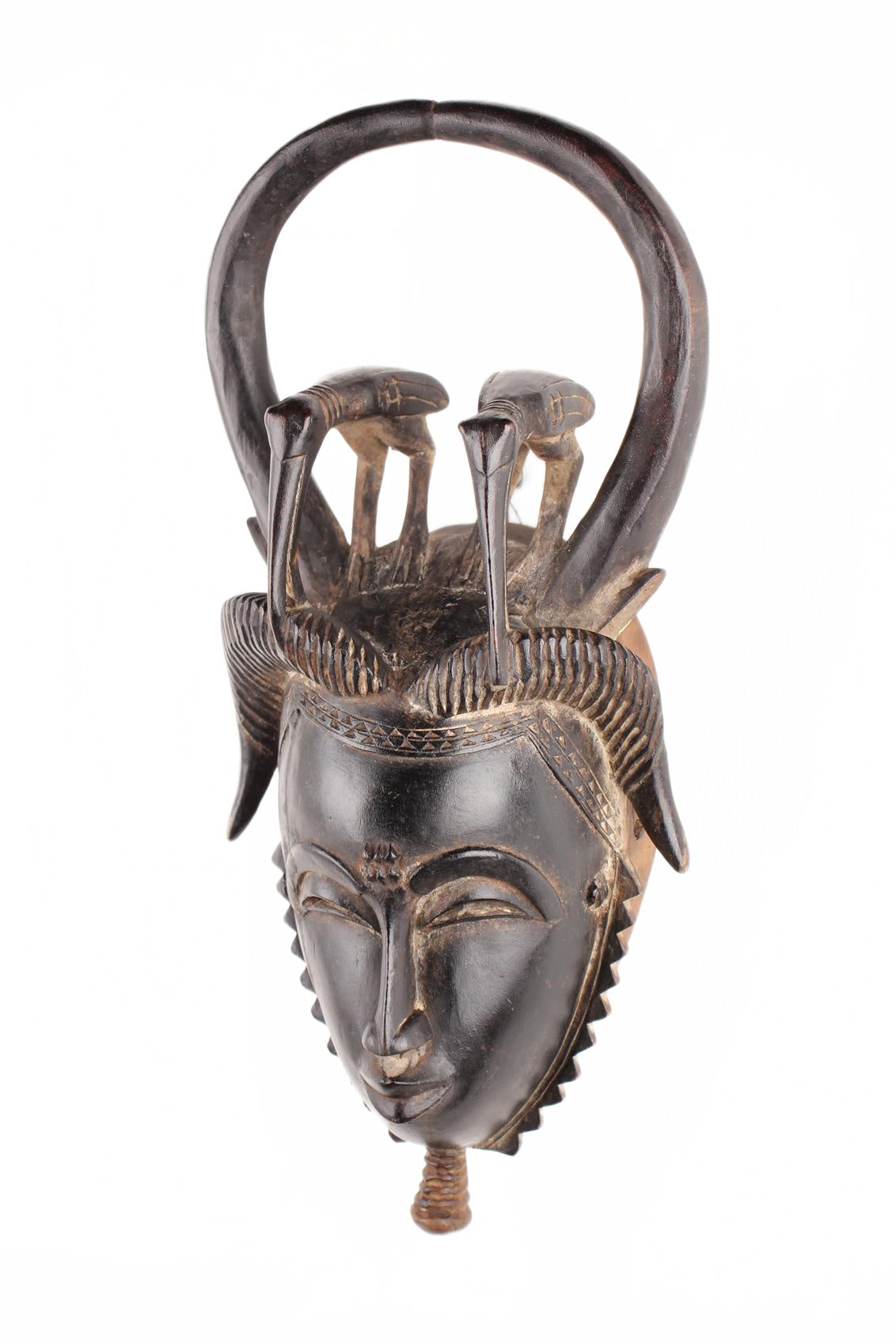 Baule Tribe Mask ~21.7" Tall (New 2026) - Masks