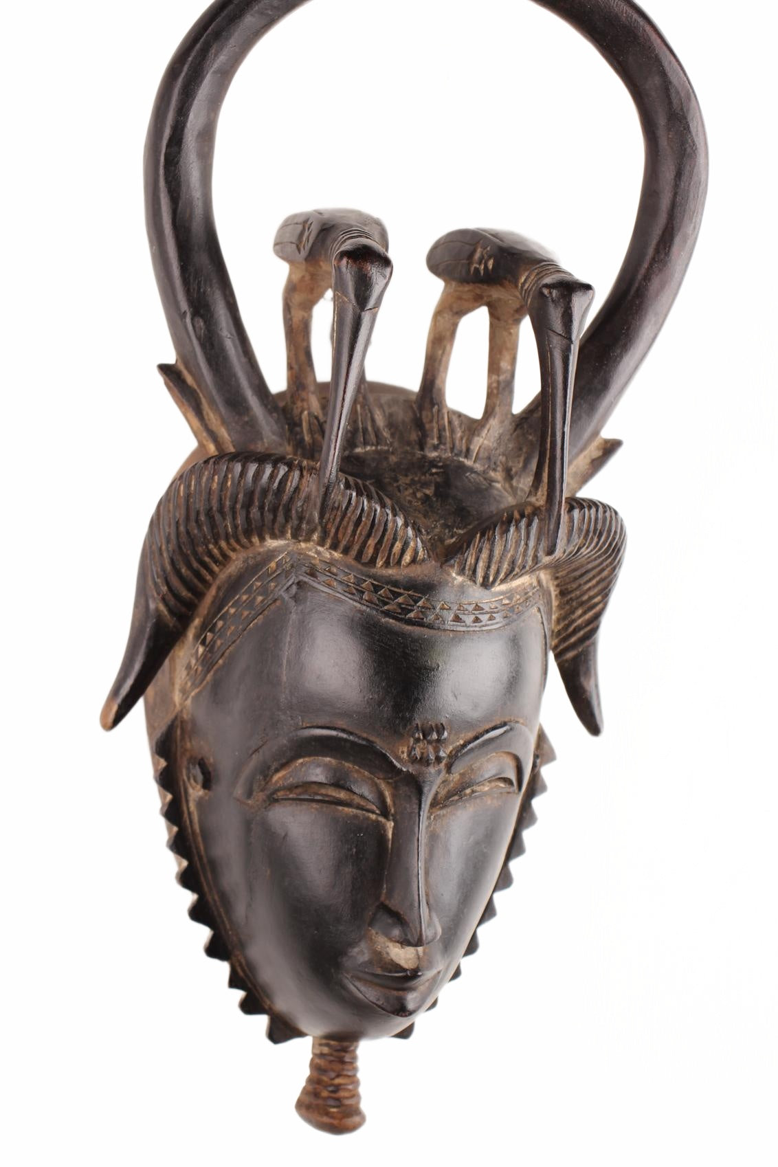 Baule Tribe Mask ~21.7" Tall (New 2026) - Masks