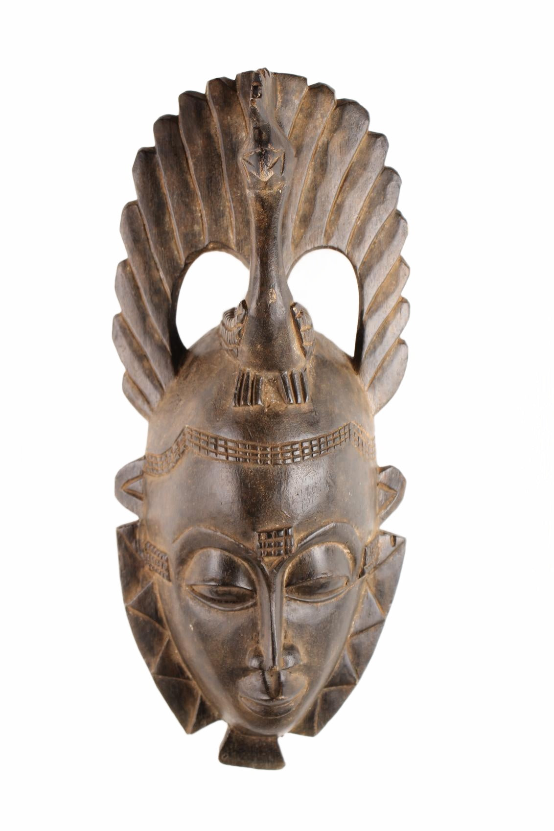 Baule Tribe Mask ~20.1" Tall (New 2026) - Masks