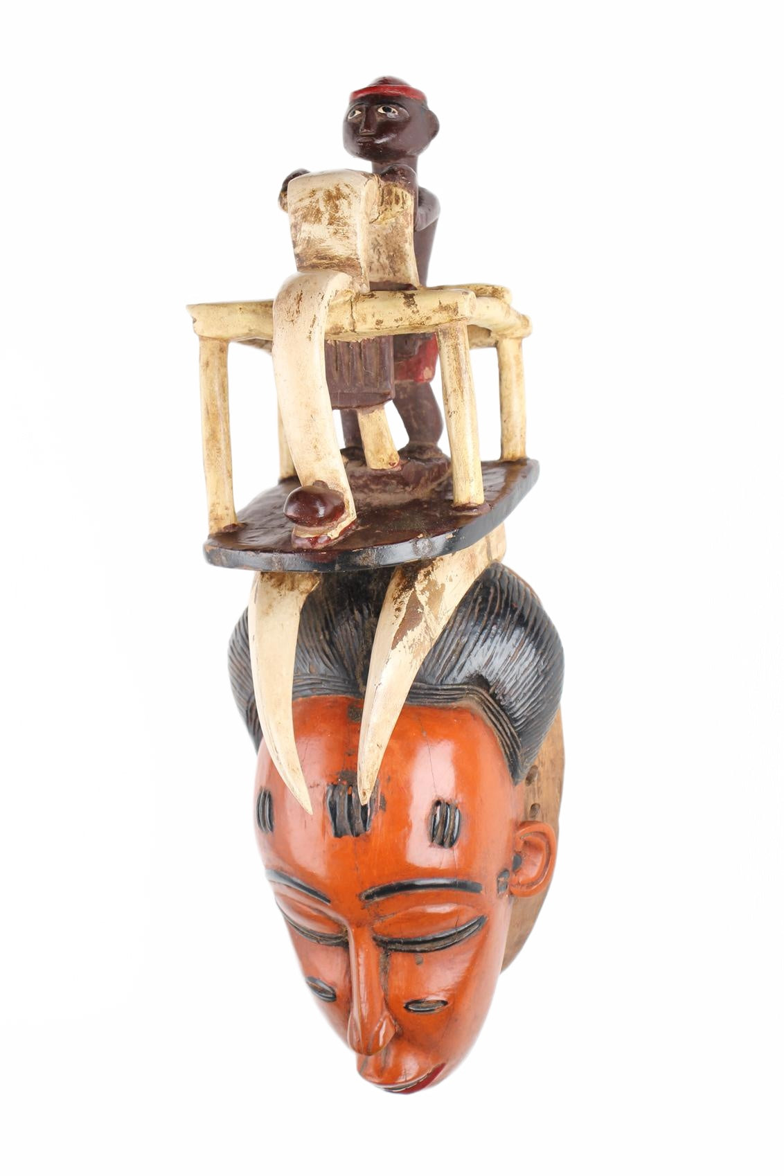 Baule Tribe Mask ~21.7" Tall (New 2026) - Masks