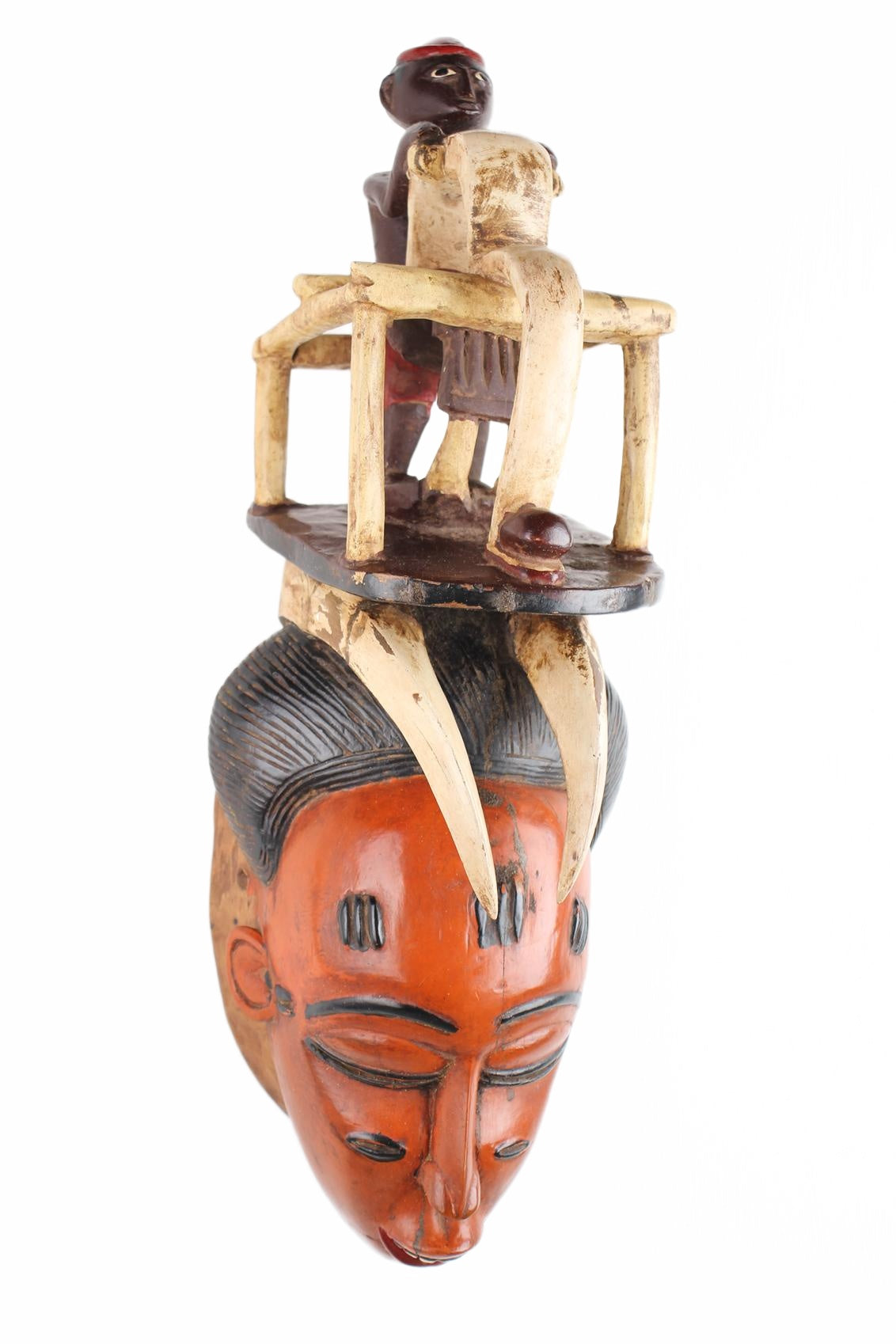 Baule Tribe Mask ~21.7" Tall (New 2026) - Masks
