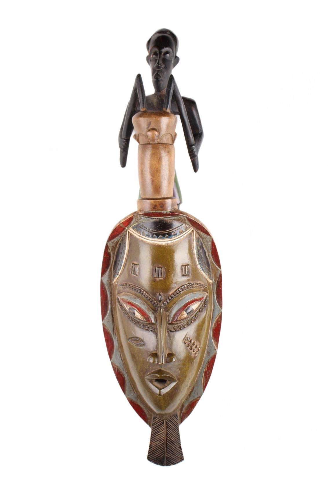 Baule Tribe Mask ~30.3" Tall (New 2026) - Masks