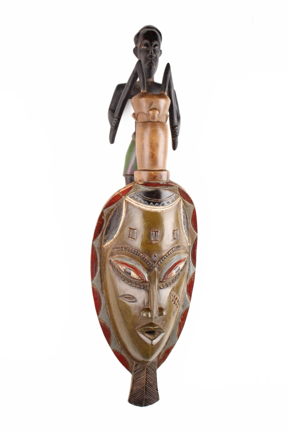 Baule Tribe Mask ~30.3" Tall (New 2026) - Masks