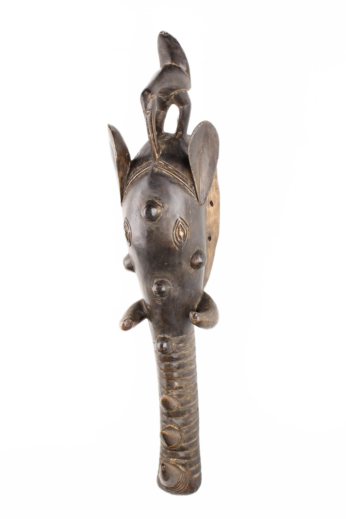 Baule Tribe Elephant Mask ~31.5" Tall (New 2026) - Masks