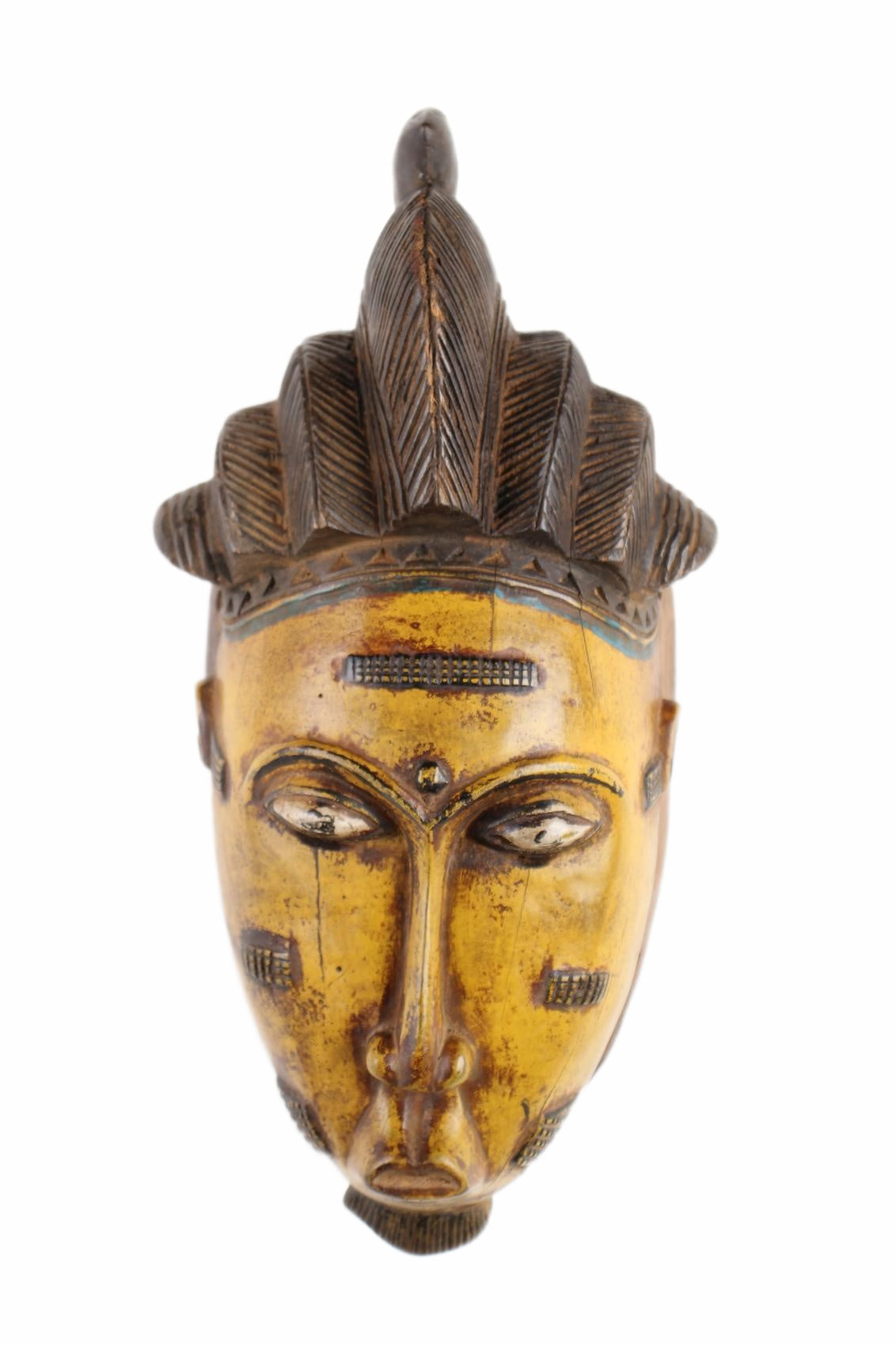 Baule Tribe Mask ~15.4" Tall (New 2026) - Masks