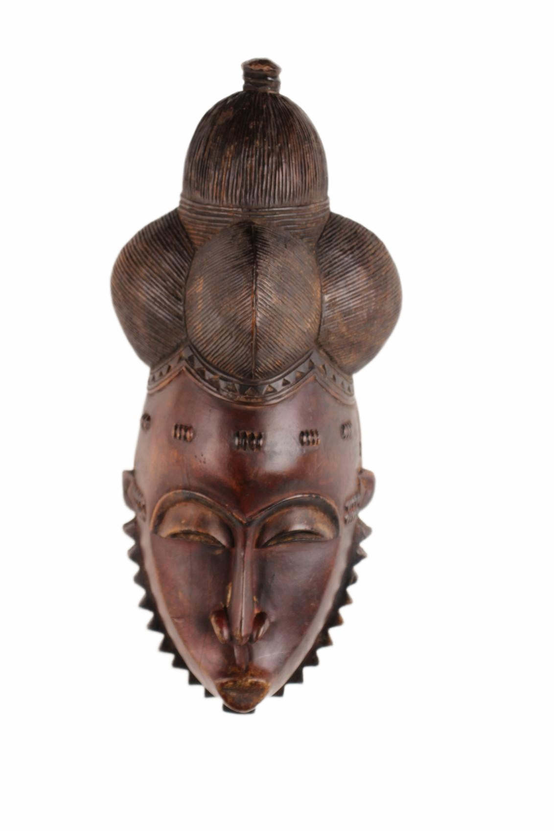 Baule Tribe Mask ~16.9" Tall (New 2026) - Masks