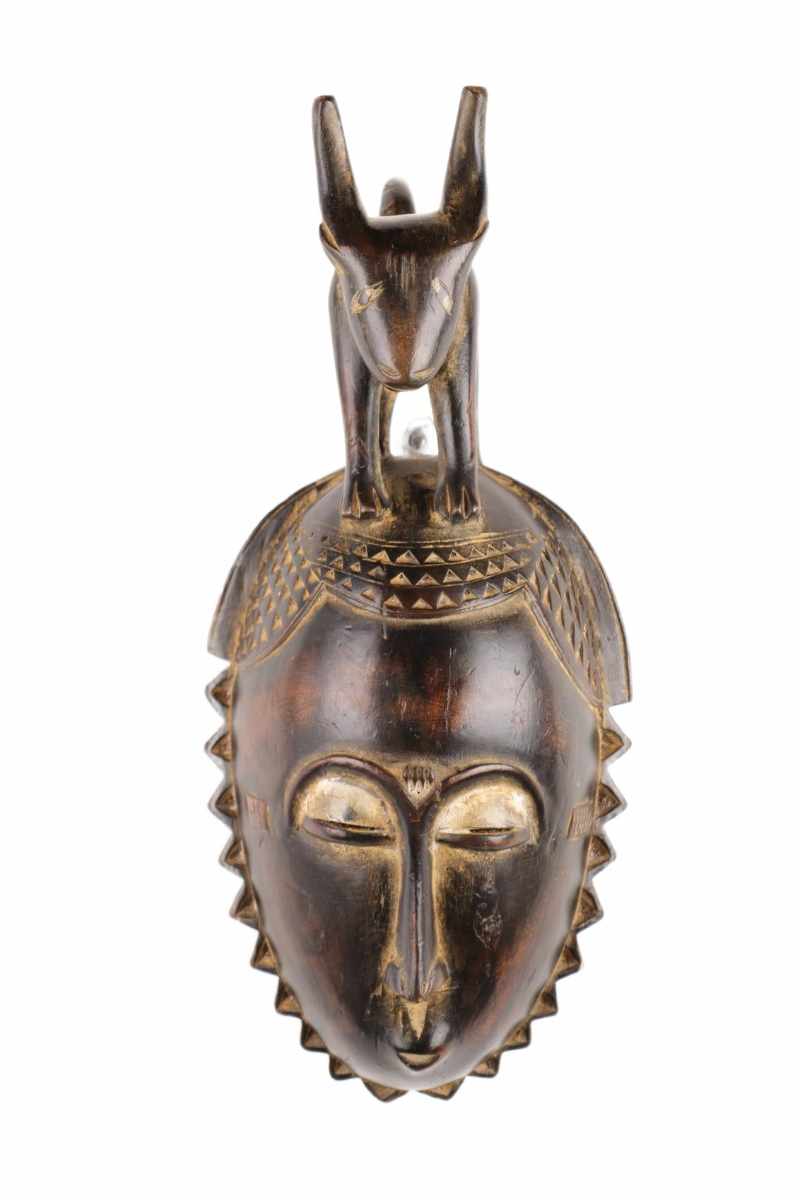 Baule Tribe Mask ~17.3" Tall (New 2026) - Masks