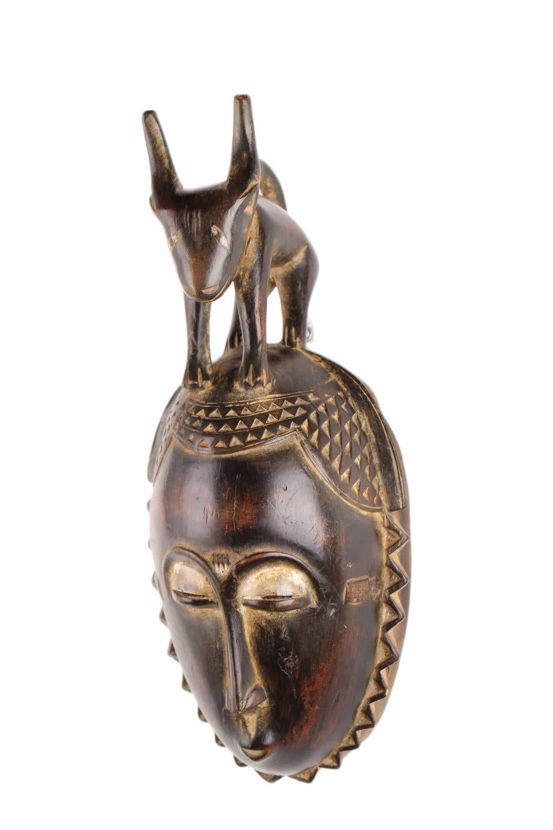 Baule Tribe Mask ~17.3" Tall (New 2026) - Masks