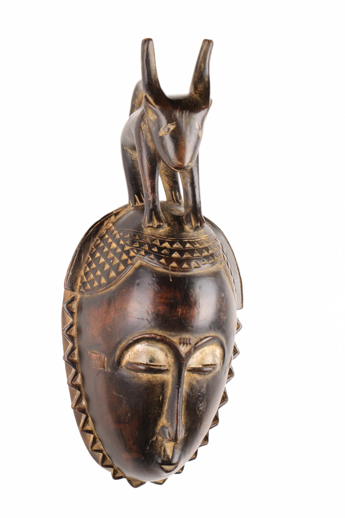Baule Tribe Mask ~17.3" Tall (New 2026) - Masks