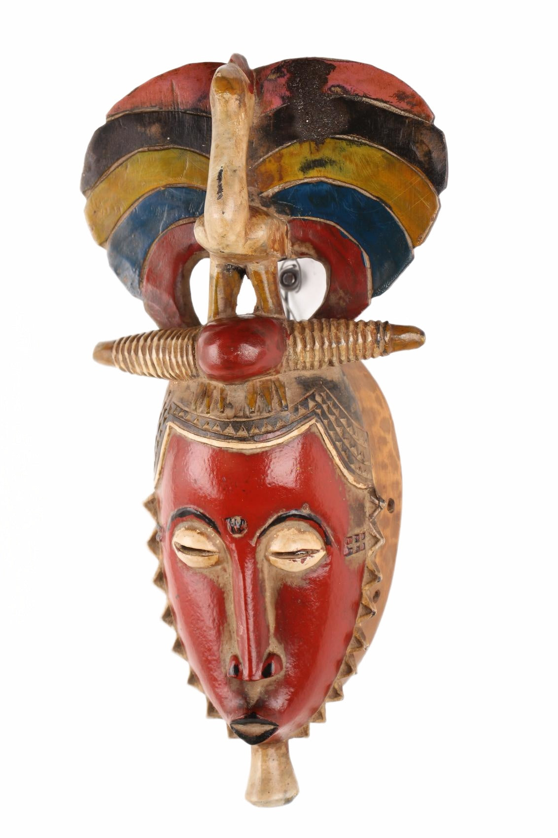 Baule Tribe Mask ~15.4" Tall (New 2026) - Masks