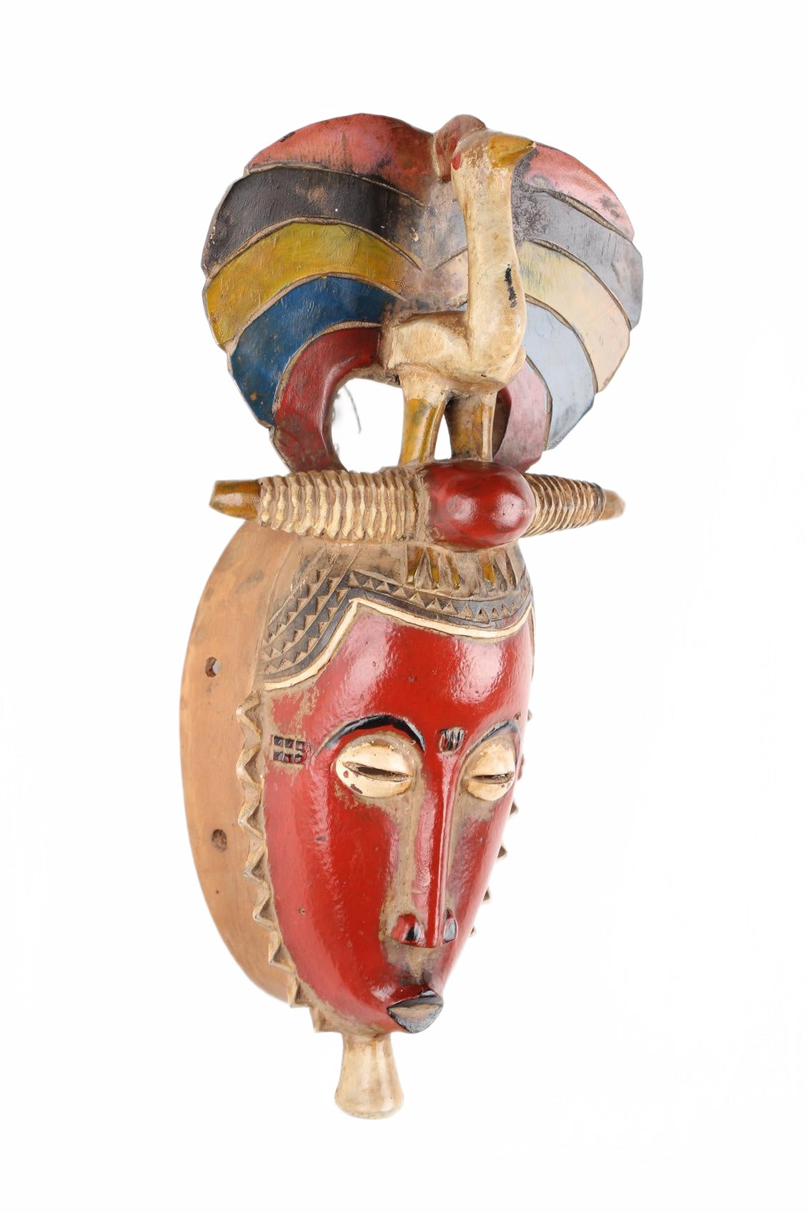 Baule Tribe Mask ~15.4" Tall (New 2026) - Masks