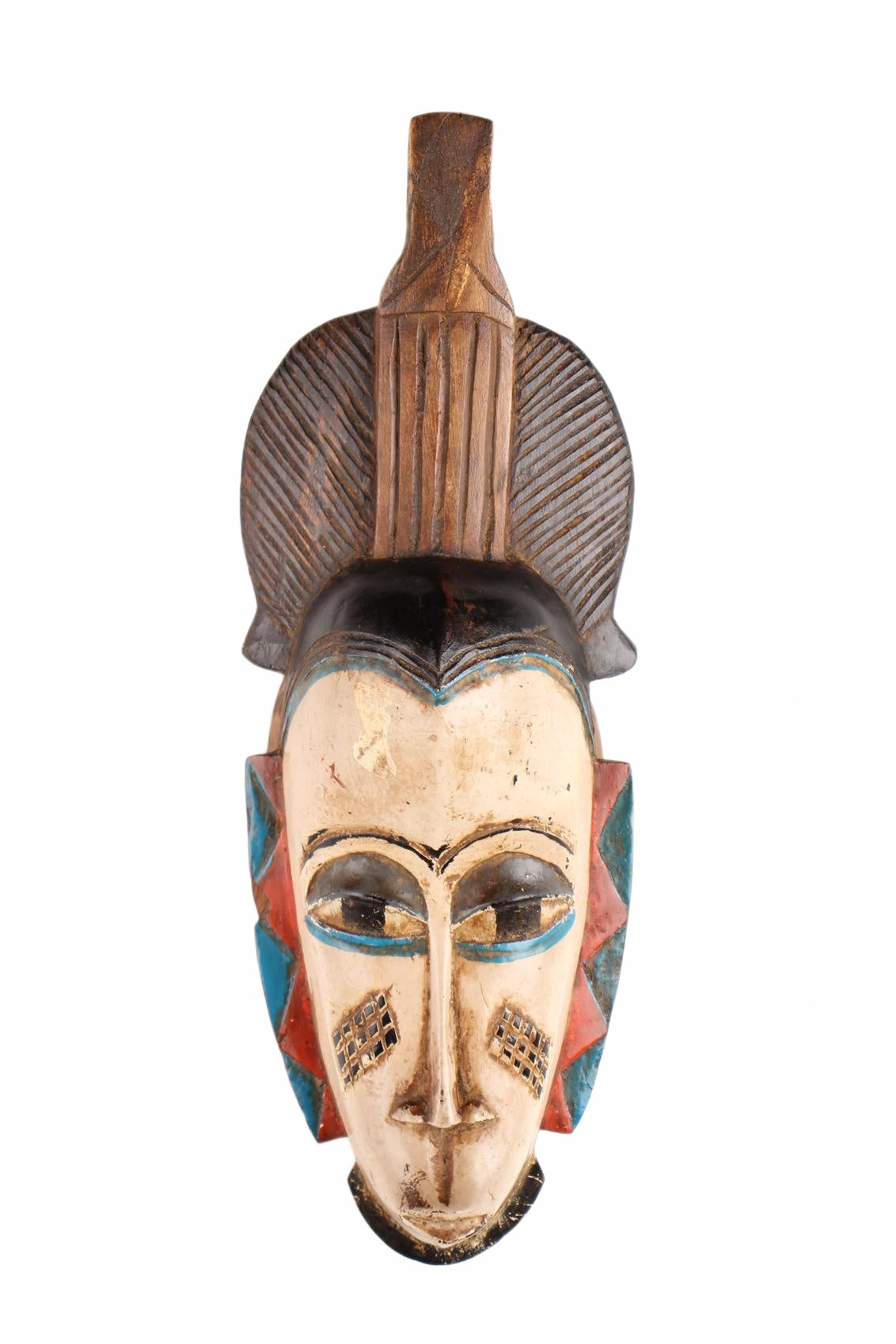 Baule Tribe Mask ~15.7" Tall (New 2026) - Masks