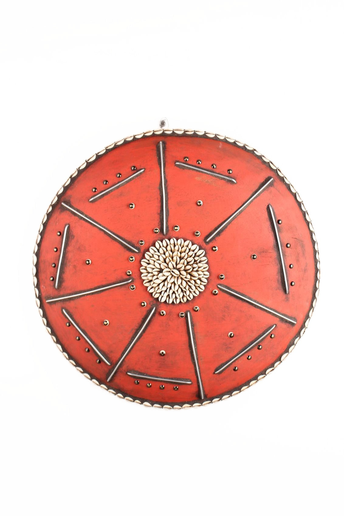 Tikar Tribe Beaded Shield ~21.7" Tall (New 2026) - Masks