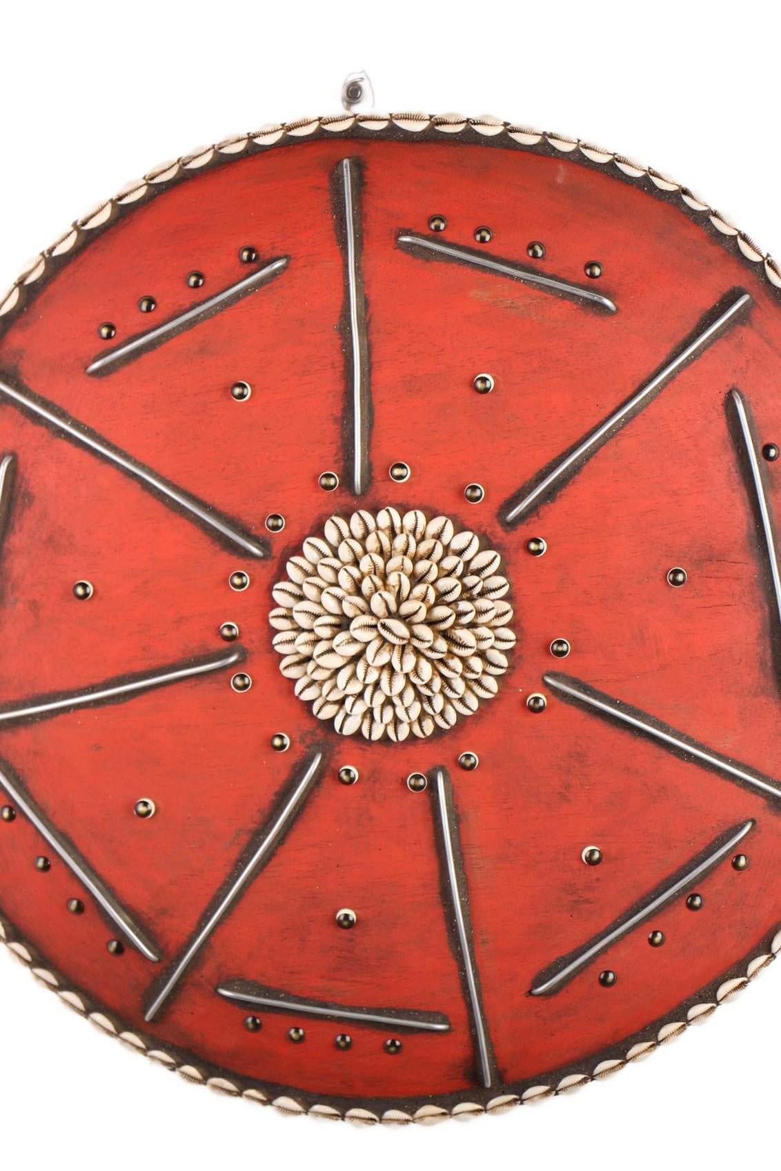 Tikar Tribe Beaded Shield ~21.7" Tall (New 2026) - Masks