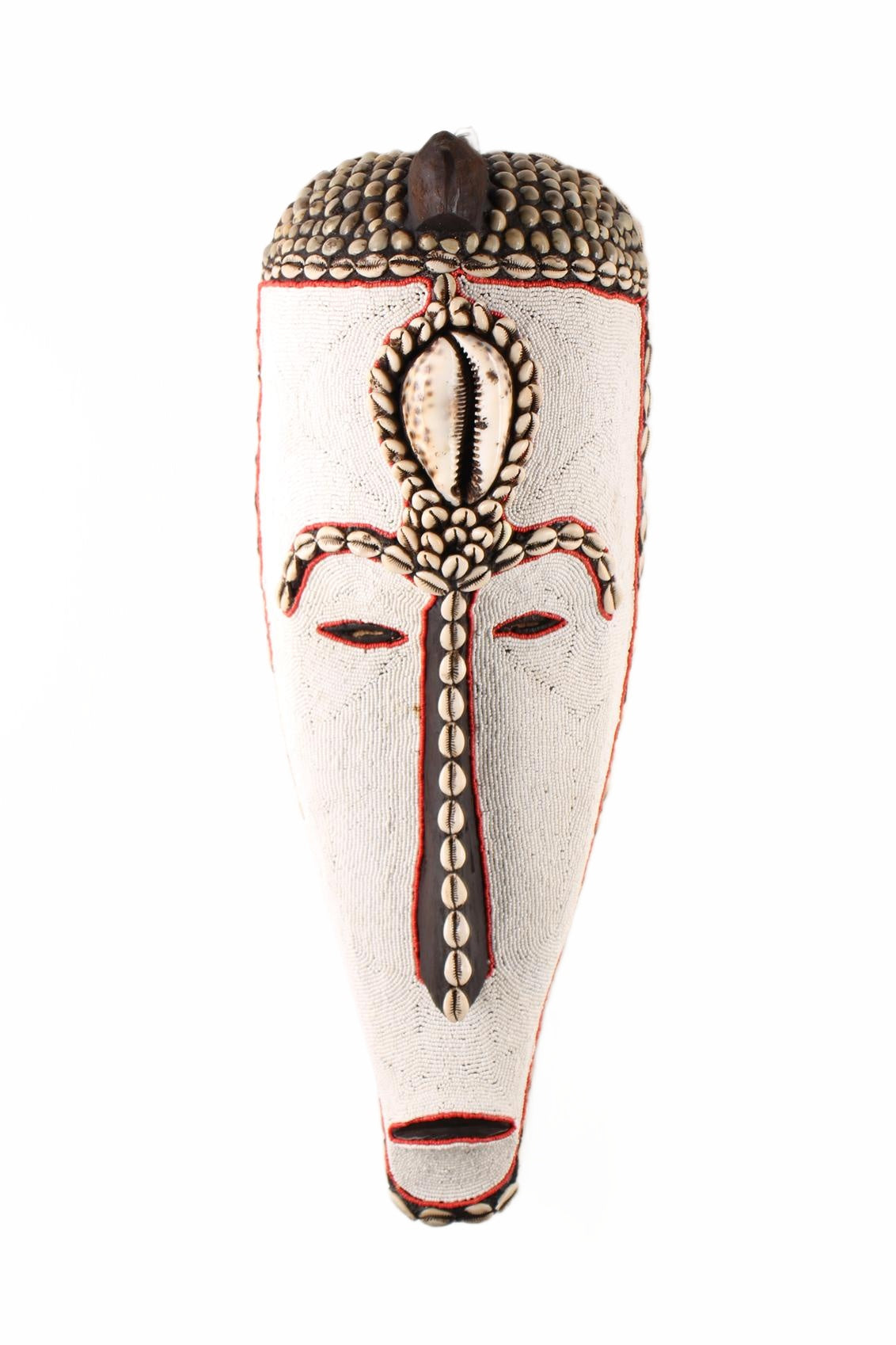 Fang Tribe Beaded Mask ~24.0" Tall (New 2026) - Masks