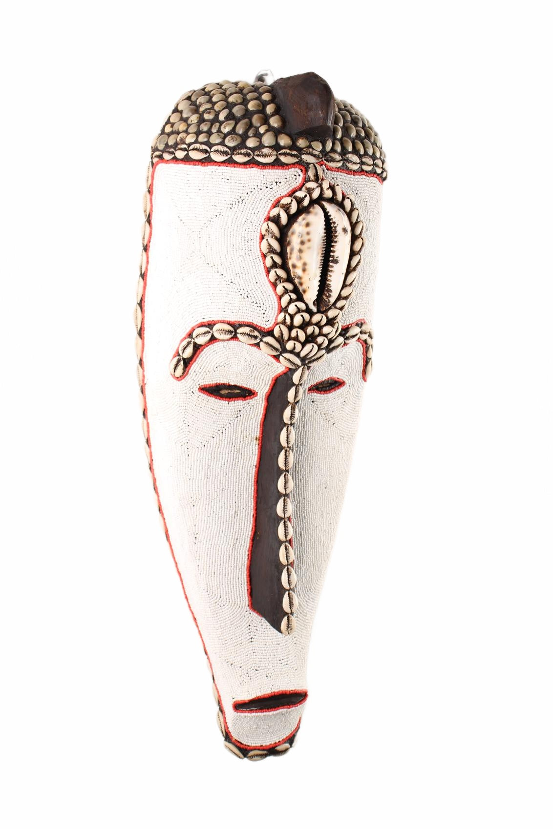 Fang Tribe Beaded Mask ~24.0" Tall (New 2026) - Masks