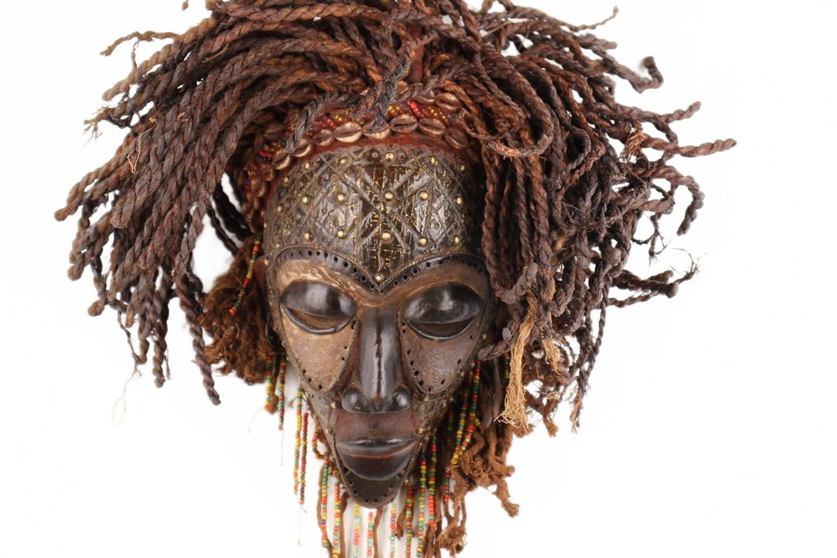 Chokwe Tribe Mask ~16.1" Tall (New 2026) - Masks