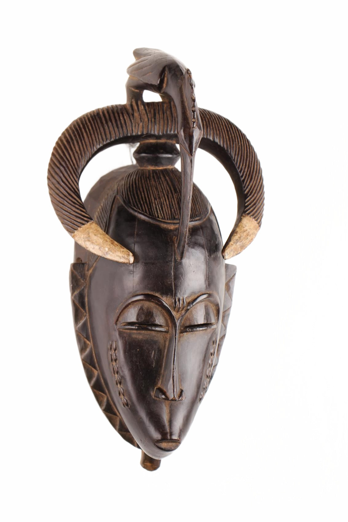 Baule Tribe Mask ~15.7" Tall (New 2026) - Masks