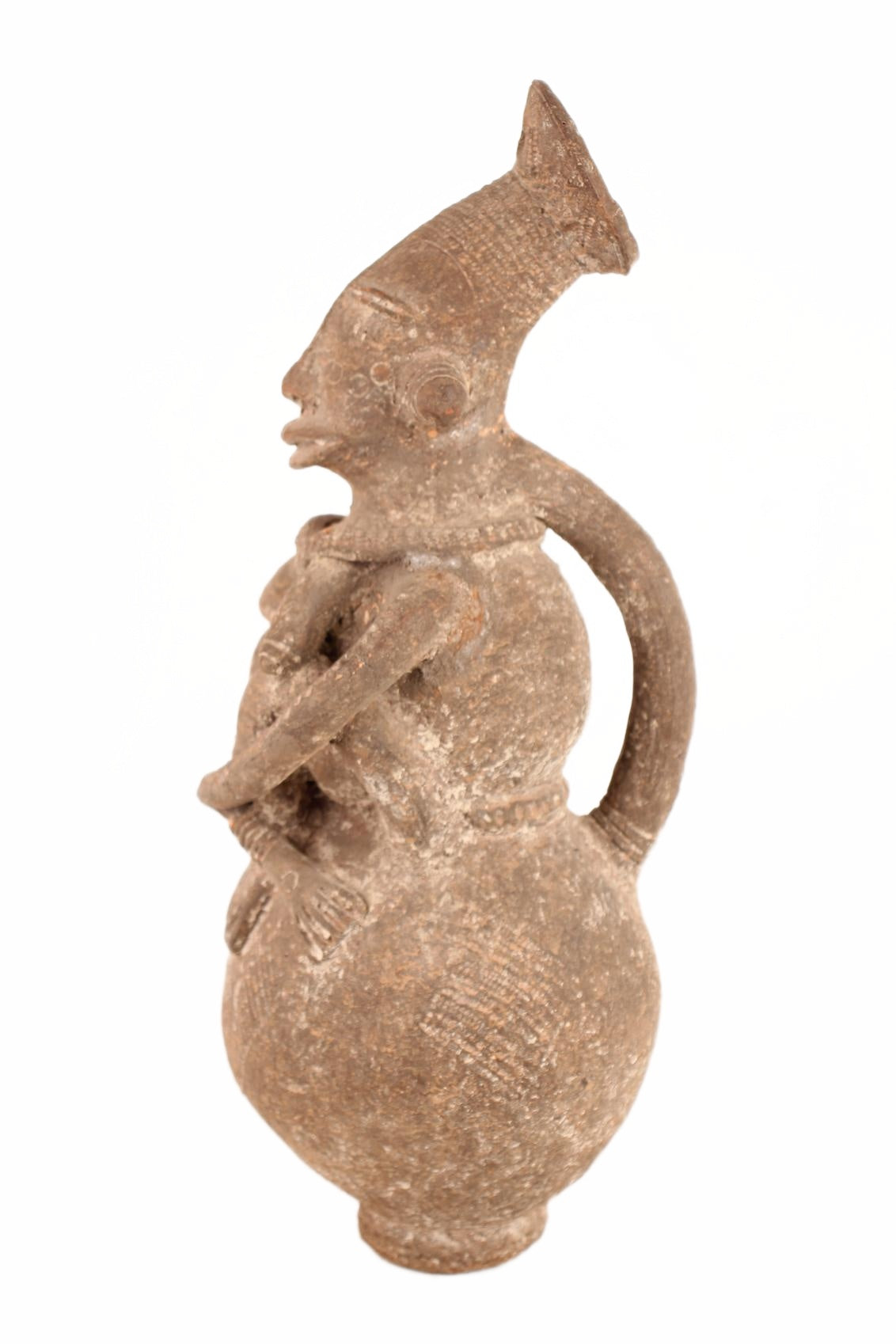 Mangbetu Tribe Terracotta Figures ~16.5" Tall (New 2026) - Sculpture & Statuary