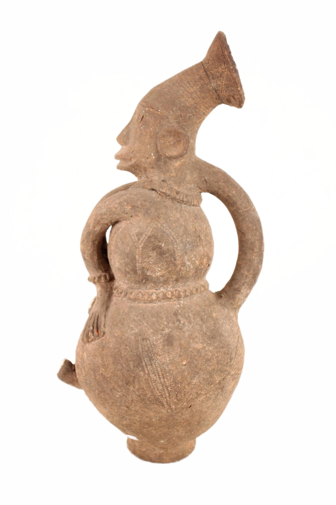Mangbetu Tribe Terracotta Figures ~15.7" Tall (New 2026) - Sculpture & Statuary