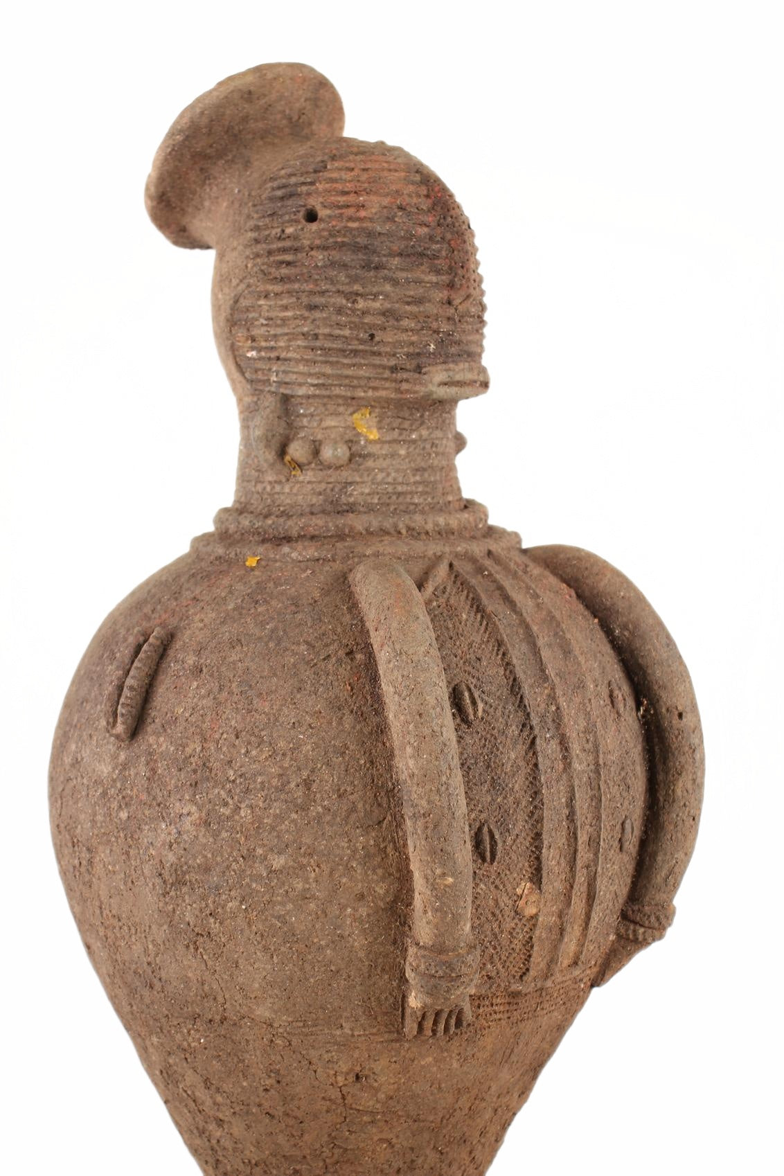 Mangbetu Tribe Terracotta Figures ~27.6" Tall (New 2026) - Sculpture & Statuary