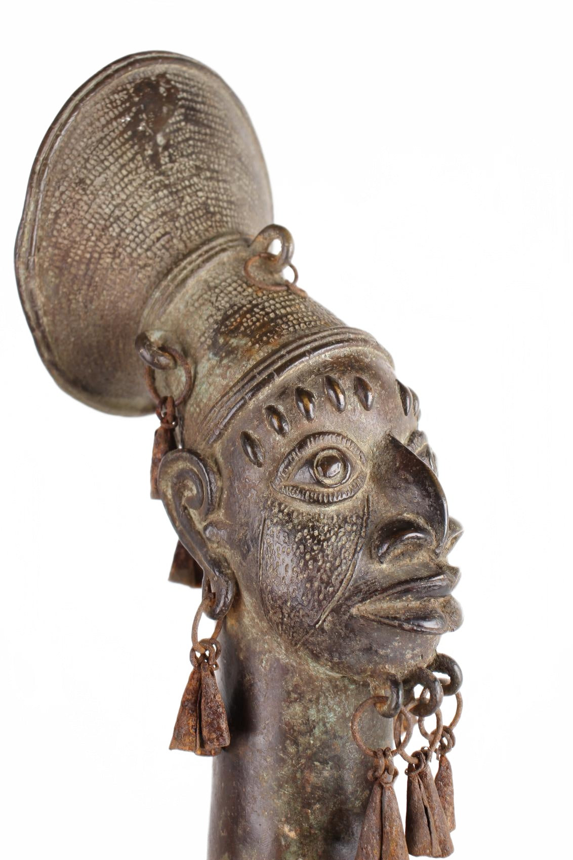 Mangbetu Tribe Bronze Figures ~33.5" Tall (New 2026) - Sculpture & Statuary