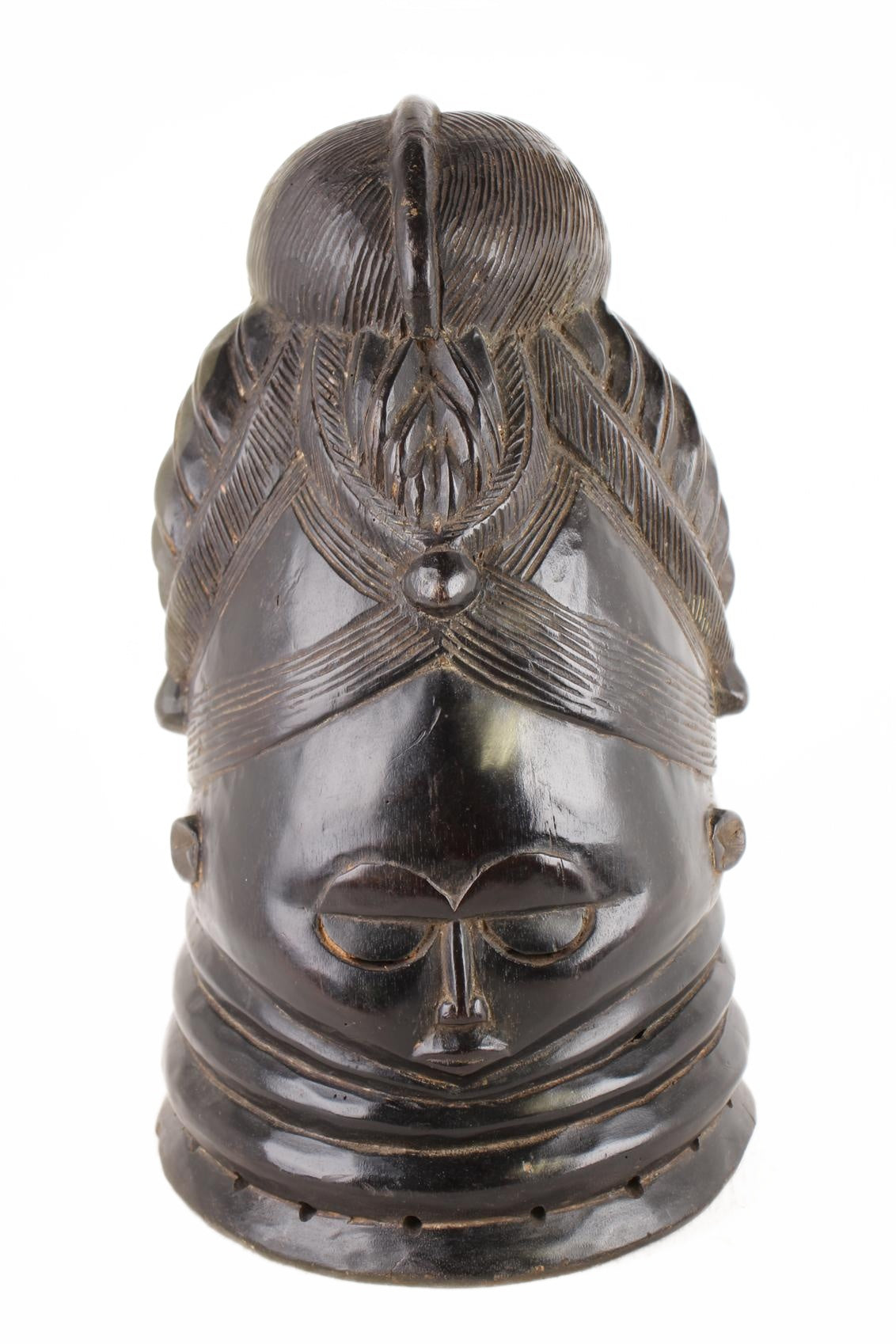 Baule Tribe Helmet Mask ~19.7" Tall (New 2026) - Masks
