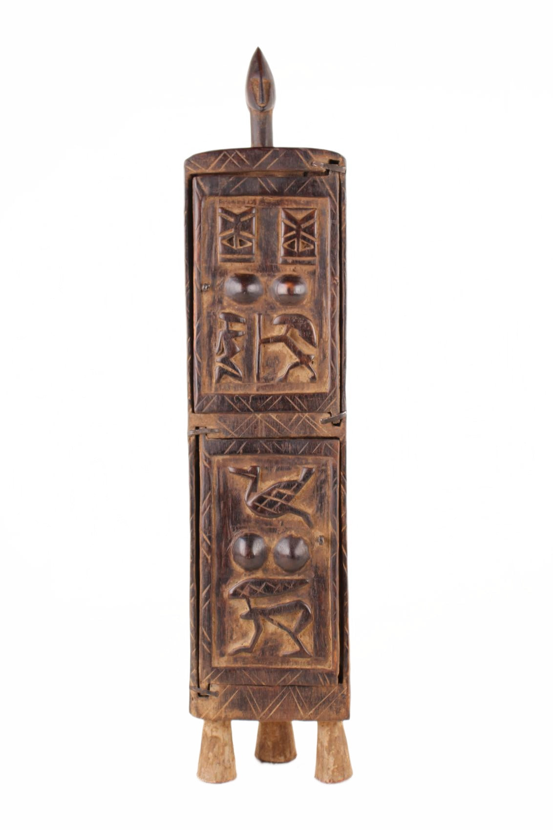 Dogon Tribe Jewelry Box ~26.0" Tall (New 2026) - Sculpture & Statuary