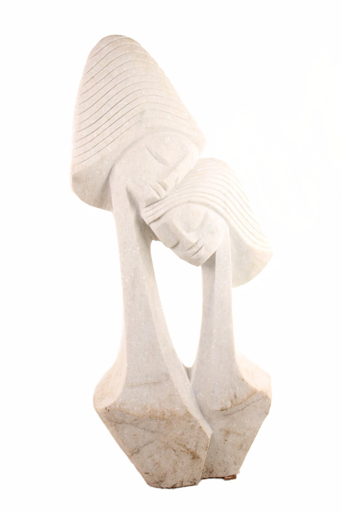 Shona Tribe Dolomite Stone Princess ~51.2" Tall (New 2026)