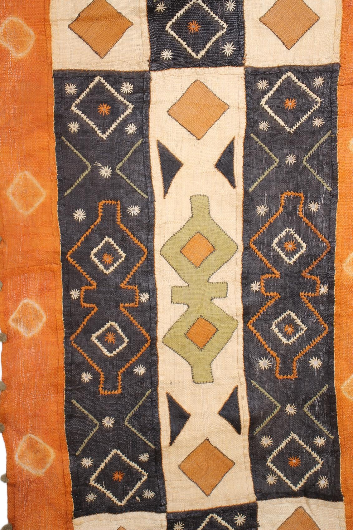 Kuba/Bakuba Tribe African Fabric ~173.2" Tall (New 2026) - Textiles & Apparel