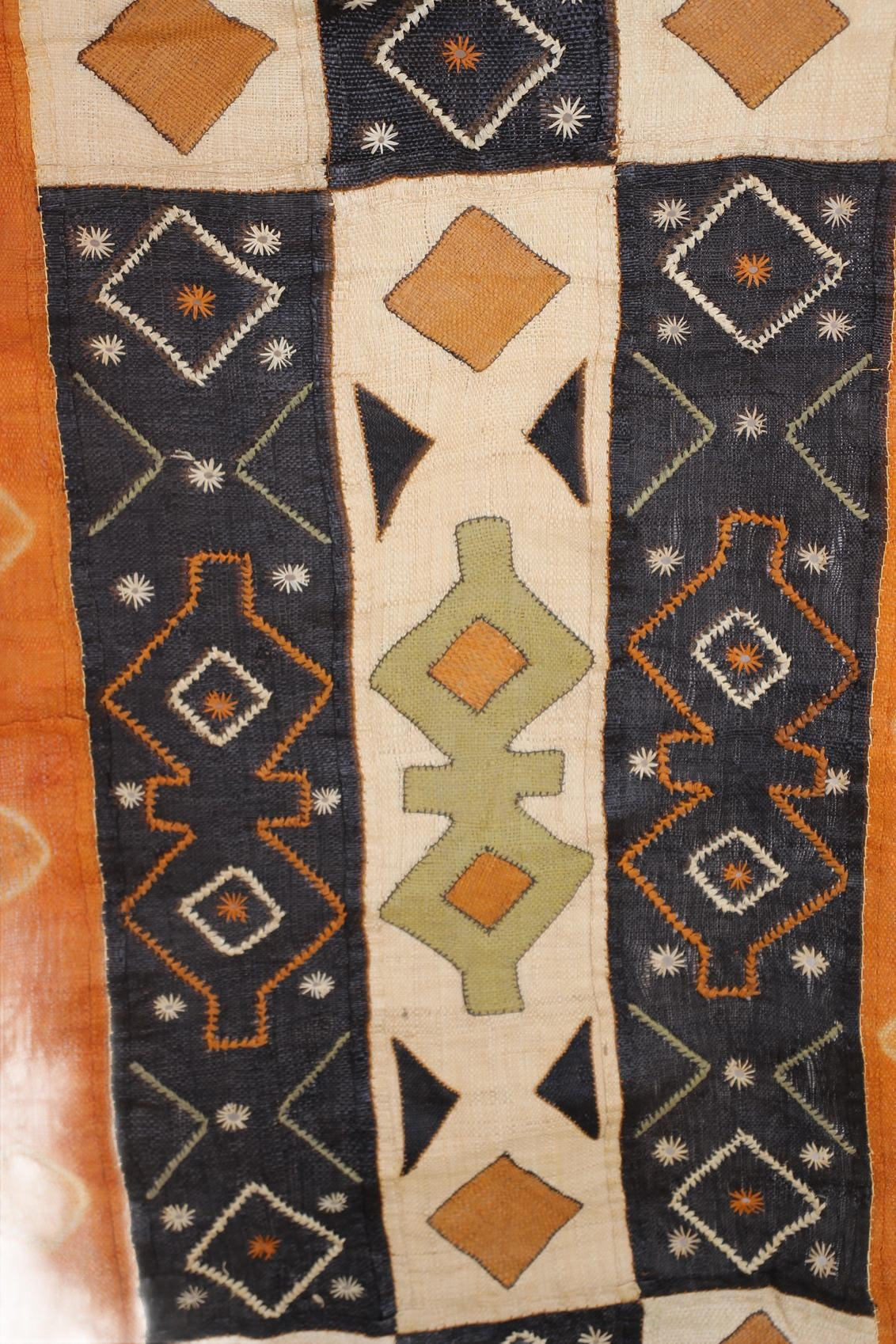 Kuba/Bakuba Tribe African Fabric ~173.2" Tall (New 2026) - Textiles & Apparel