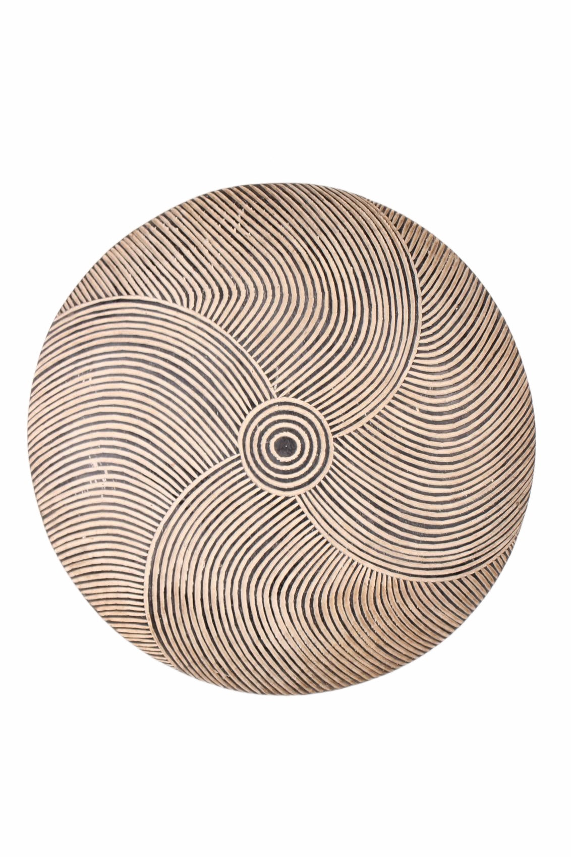 Bamileke Tribe Oval Shaped Wooden Shield ~20.1" Tall (New 2026) - Sculpture & Statuary