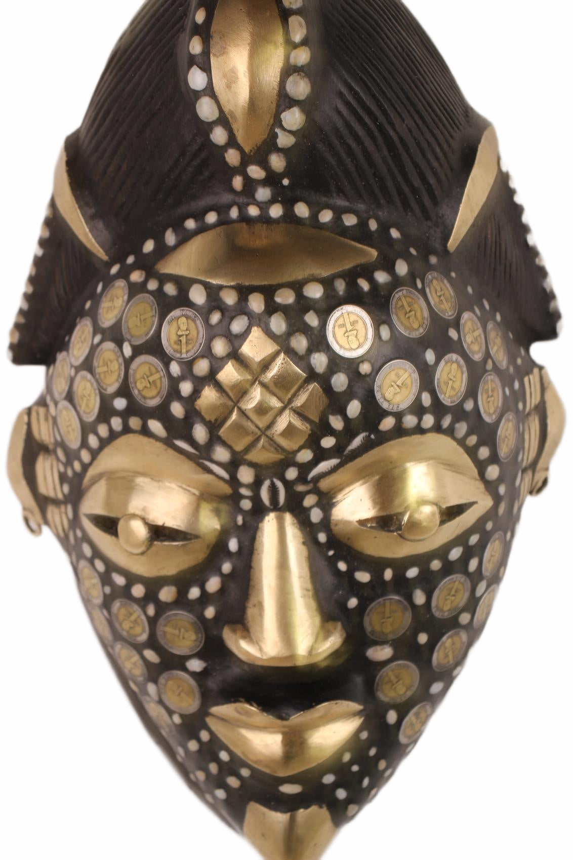 Punu Tribe Coin or Penny Masks ~16.9" Tall (New 2026) - Masks