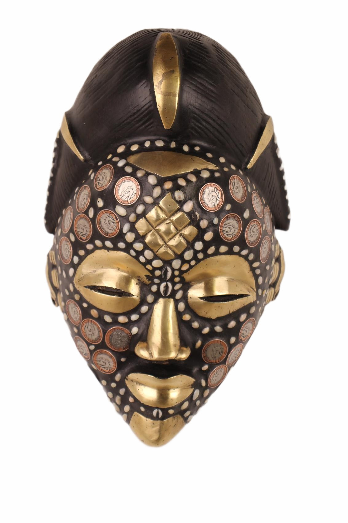 Punu Tribe Coin or Penny Masks ~16.9" Tall (New 2026) - Masks