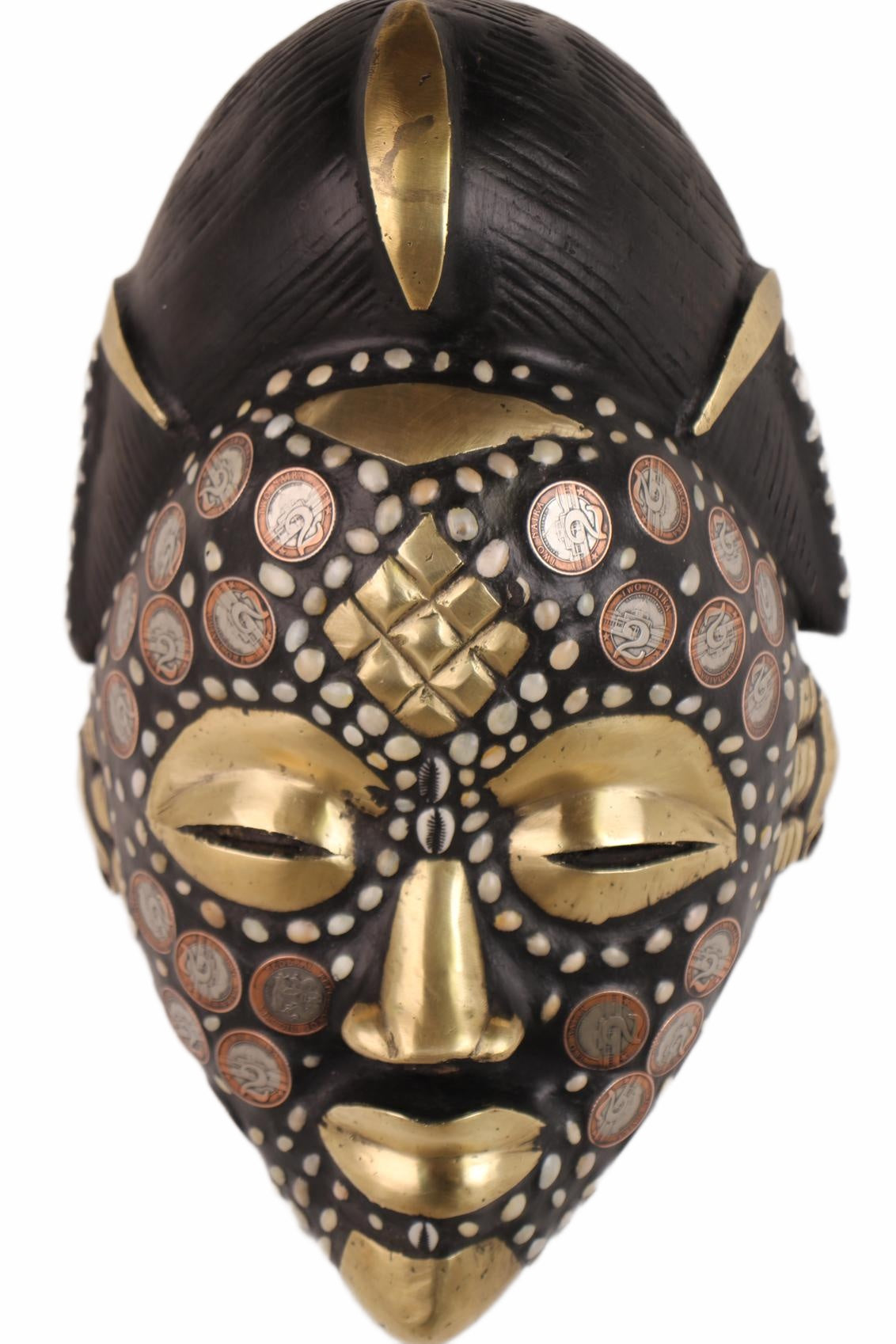 Punu Tribe Coin or Penny Masks ~16.9" Tall (New 2026) - Masks