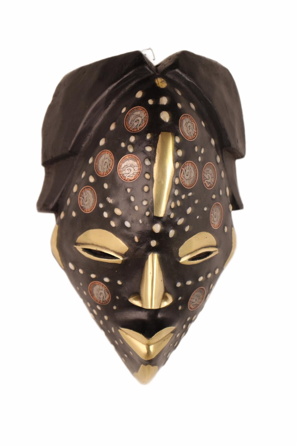 Punu Tribe Coin or Penny Masks ~12.6" Tall (New 2026) - Masks