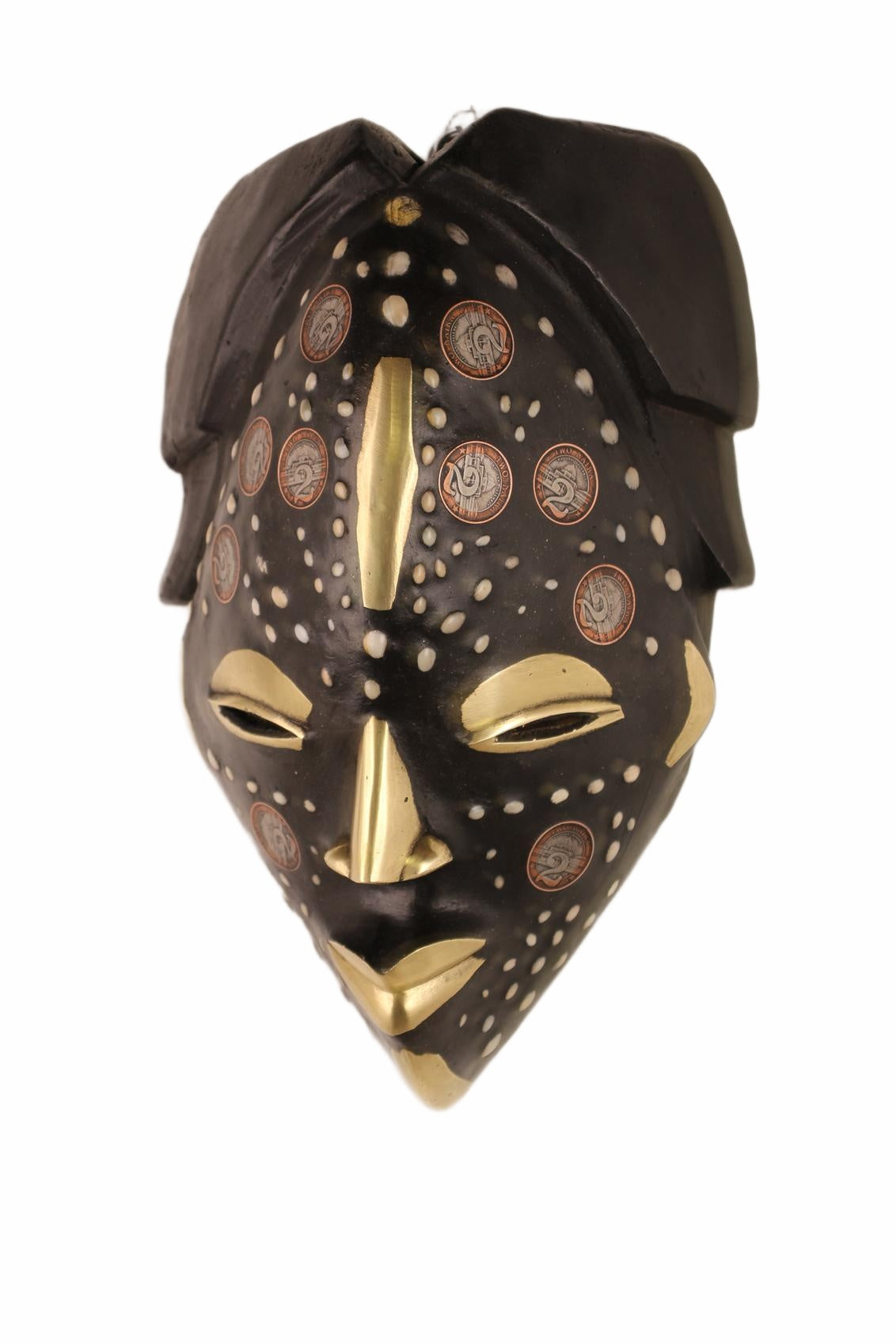Punu Tribe Coin or Penny Masks ~12.6" Tall (New 2026) - Masks