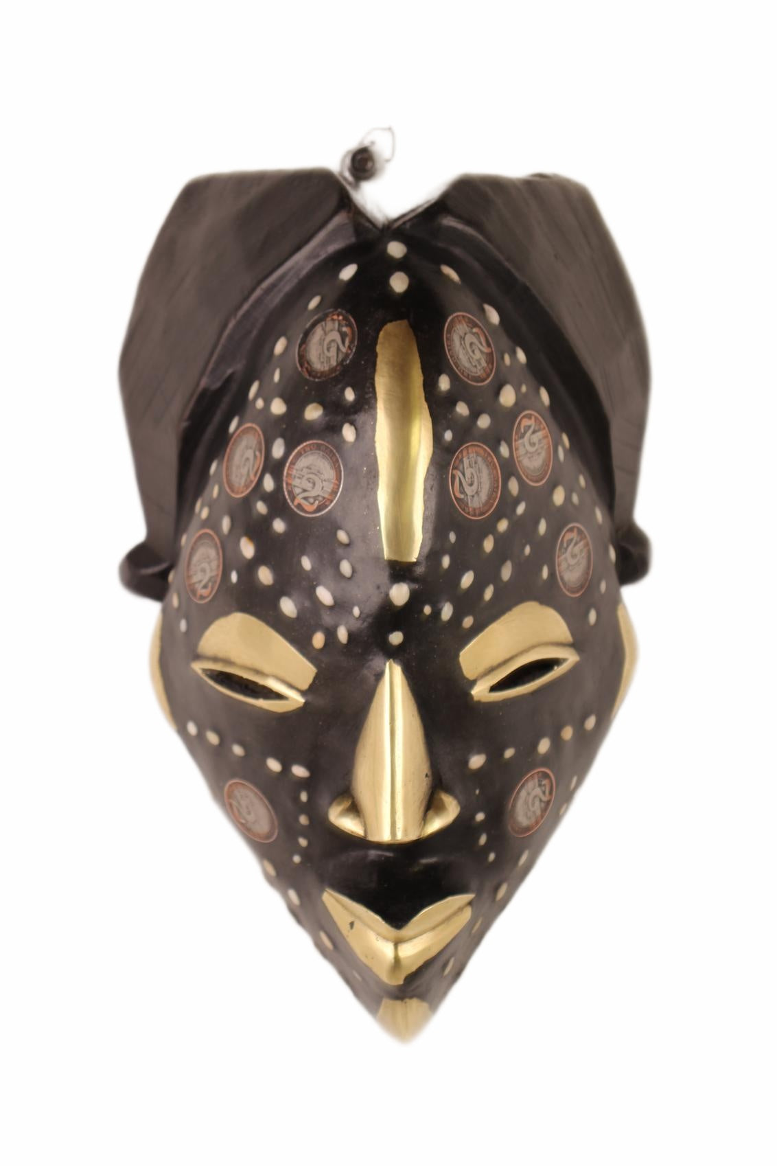 Punu Tribe Coin or Penny Masks ~12.6" Tall (New 2026) - Masks