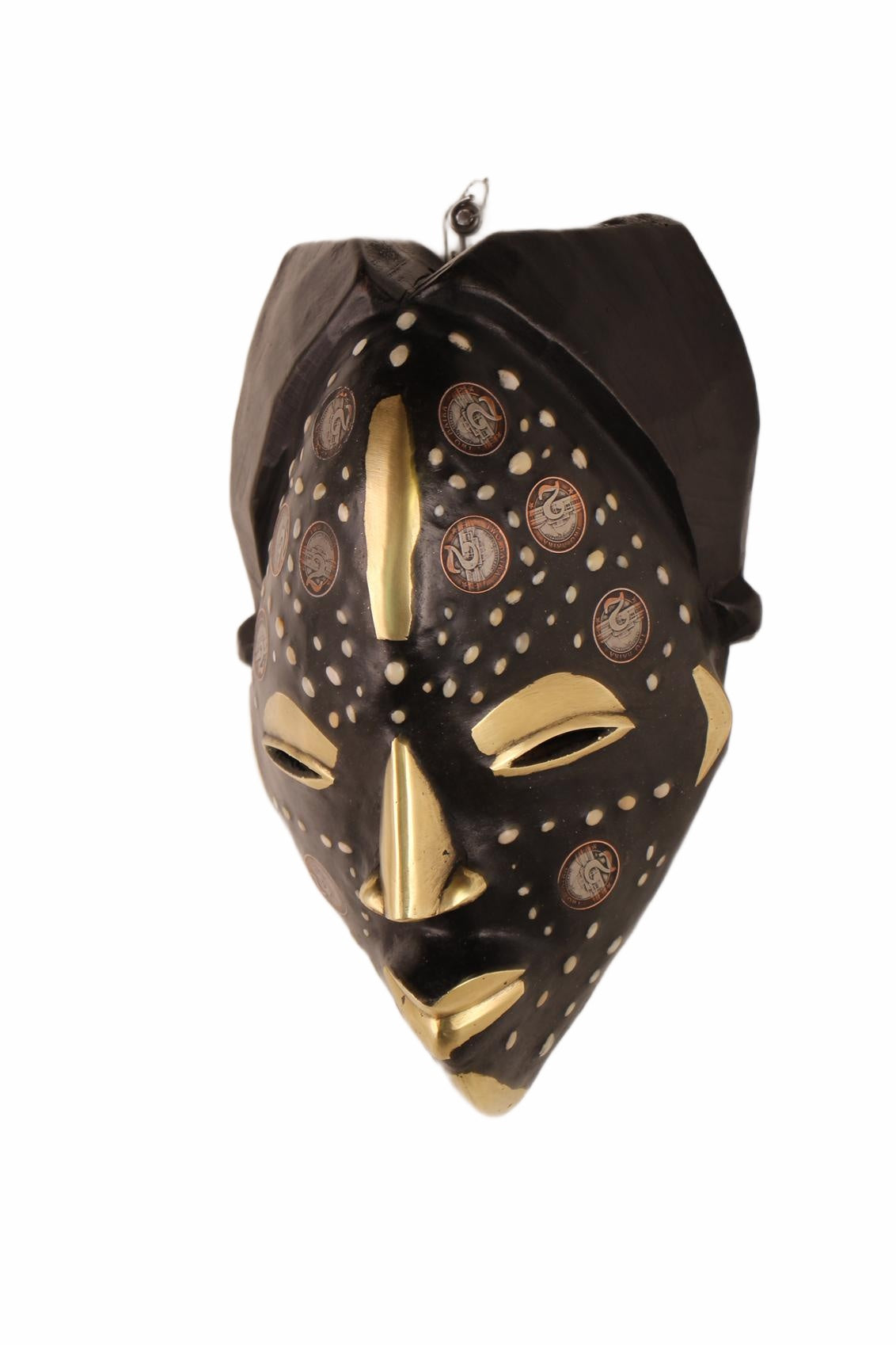 Punu Tribe Coin or Penny Masks ~12.6" Tall (New 2026) - Masks