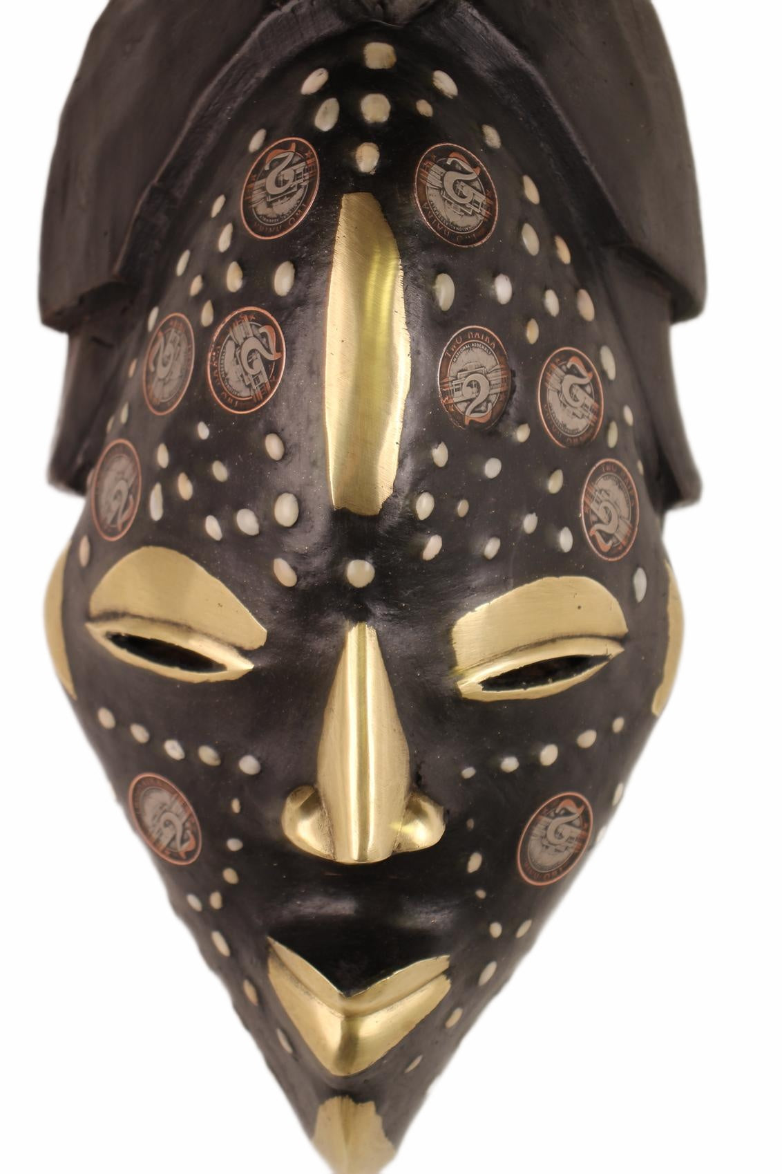 Punu Tribe Coin or Penny Masks ~12.6" Tall (New 2026) - Masks