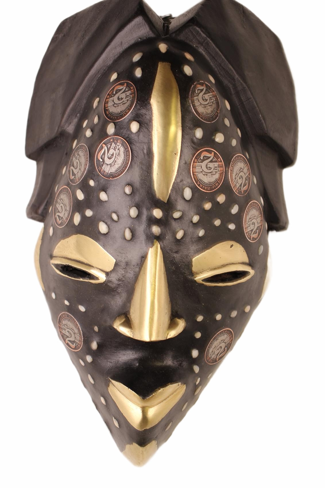 Punu Tribe Coin or Penny Masks ~12.6" Tall (New 2026) - Masks