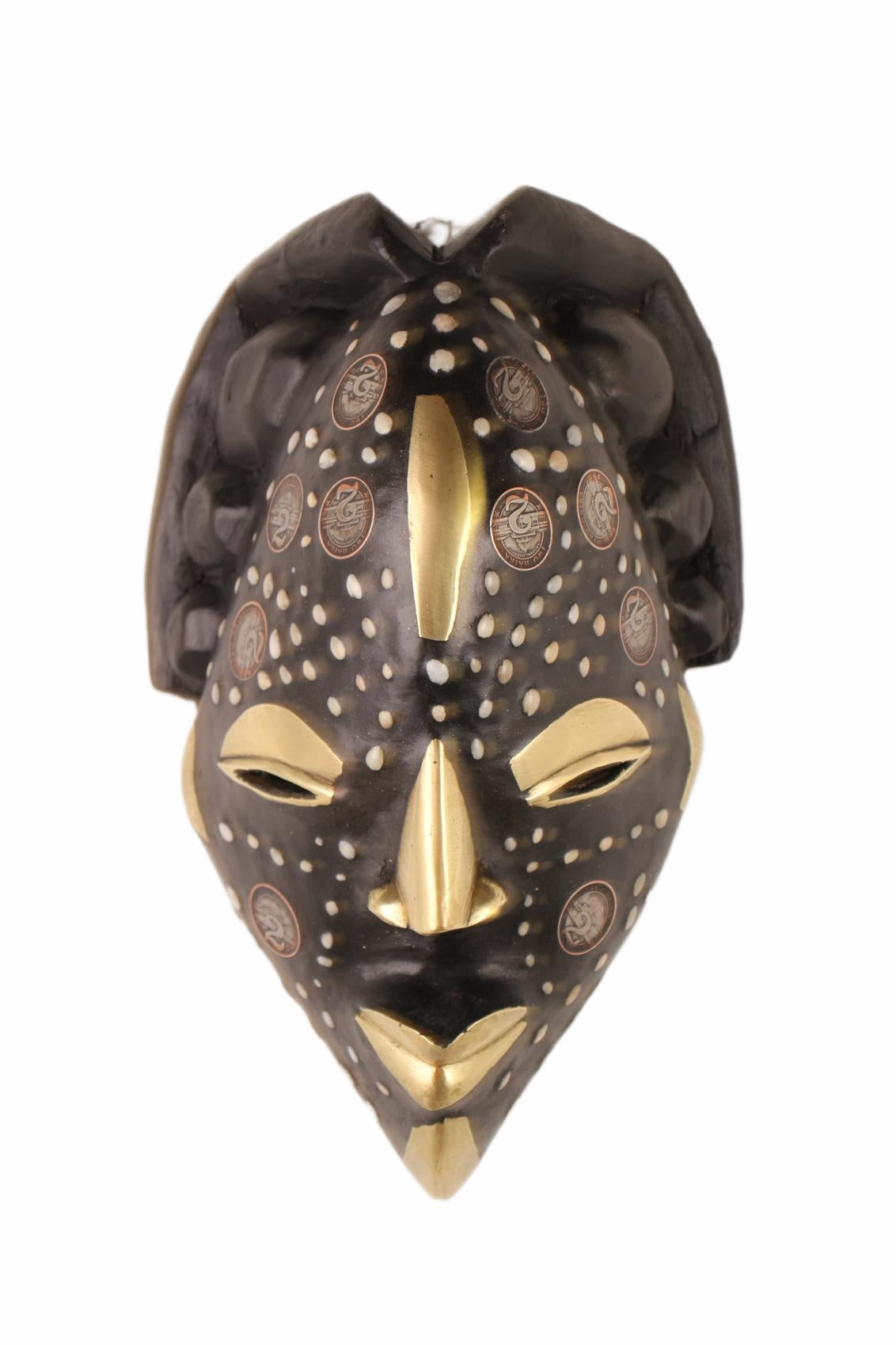 Punu Tribe Coin or Penny Masks ~12.6" Tall (New 2026) - Masks