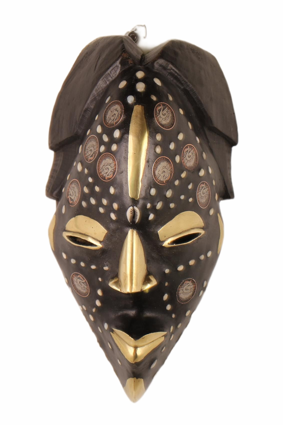 Punu Tribe Coin or Penny Masks ~12.6" Tall (New 2026) - Masks