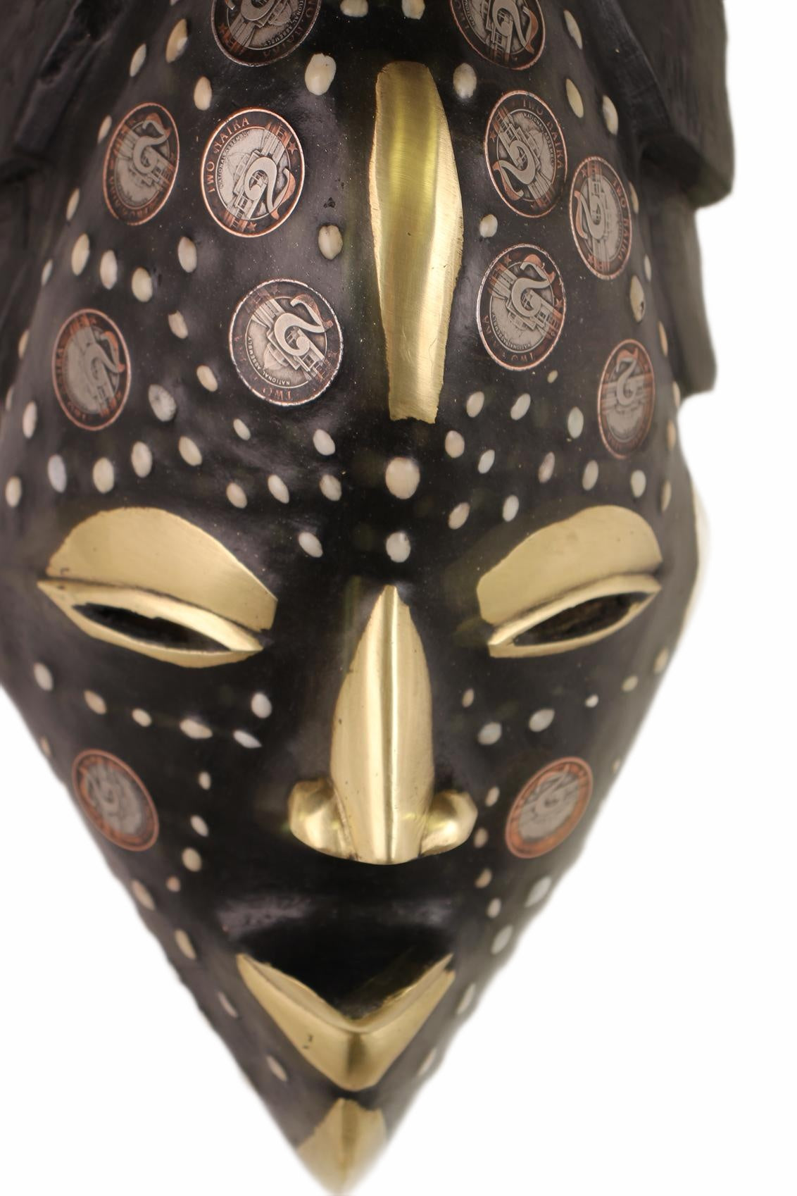 Punu Tribe Coin or Penny Masks ~12.6" Tall (New 2026) - Masks