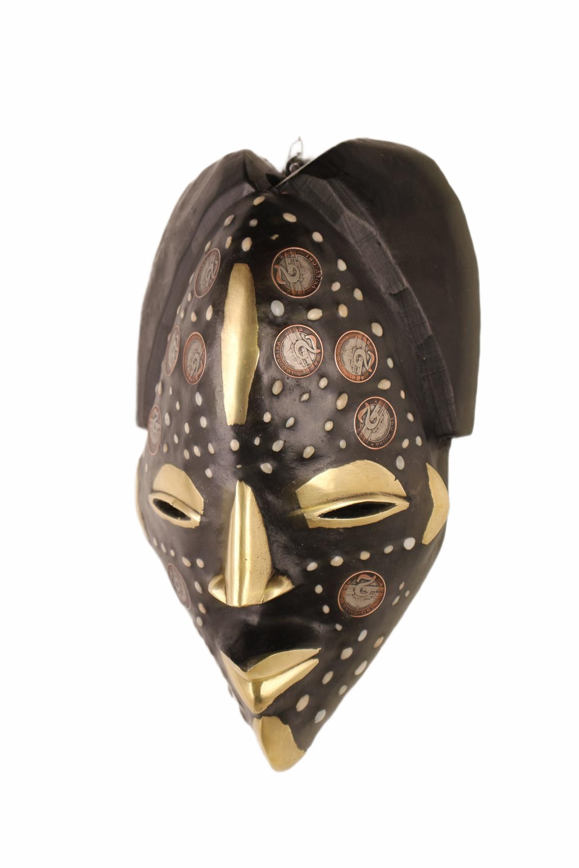 Punu Tribe Coin or Penny Masks ~12.6" Tall (New 2026) - Masks