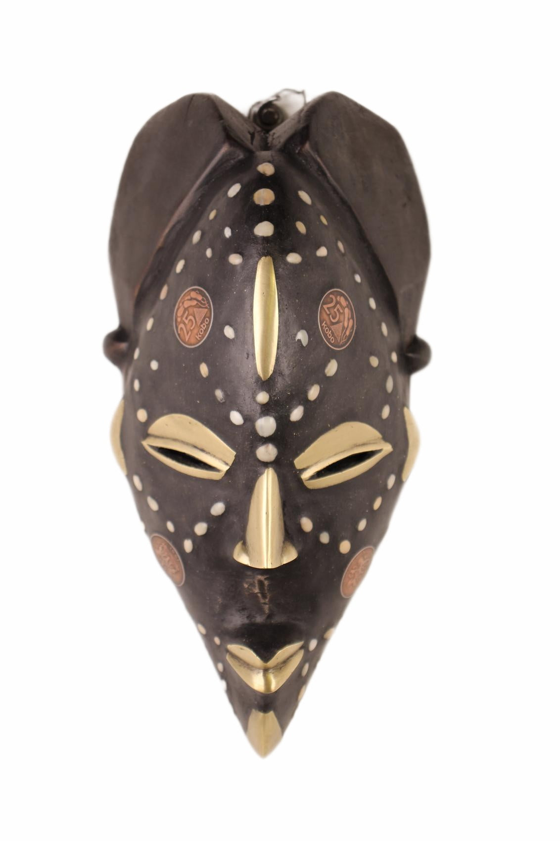 Punu Tribe Coin or Penny Masks ~10.2" Tall (New 2026) - Masks